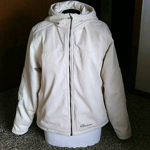 Beautiful Cream Obermeyer Zip Front Coat Size 6